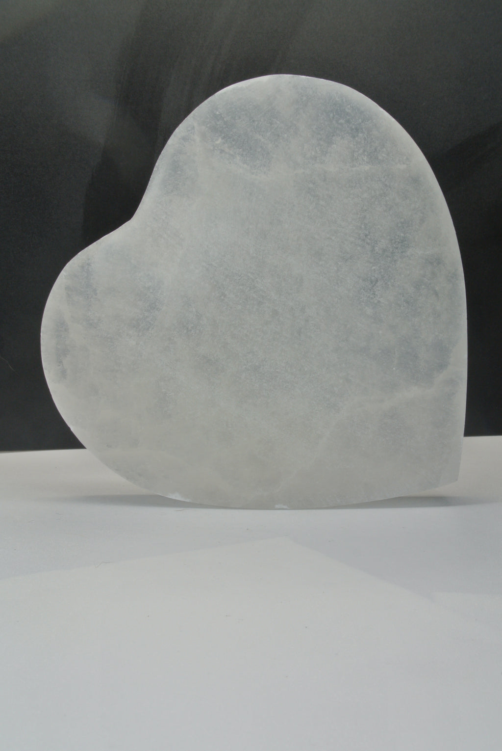 Selenite Heart Plate