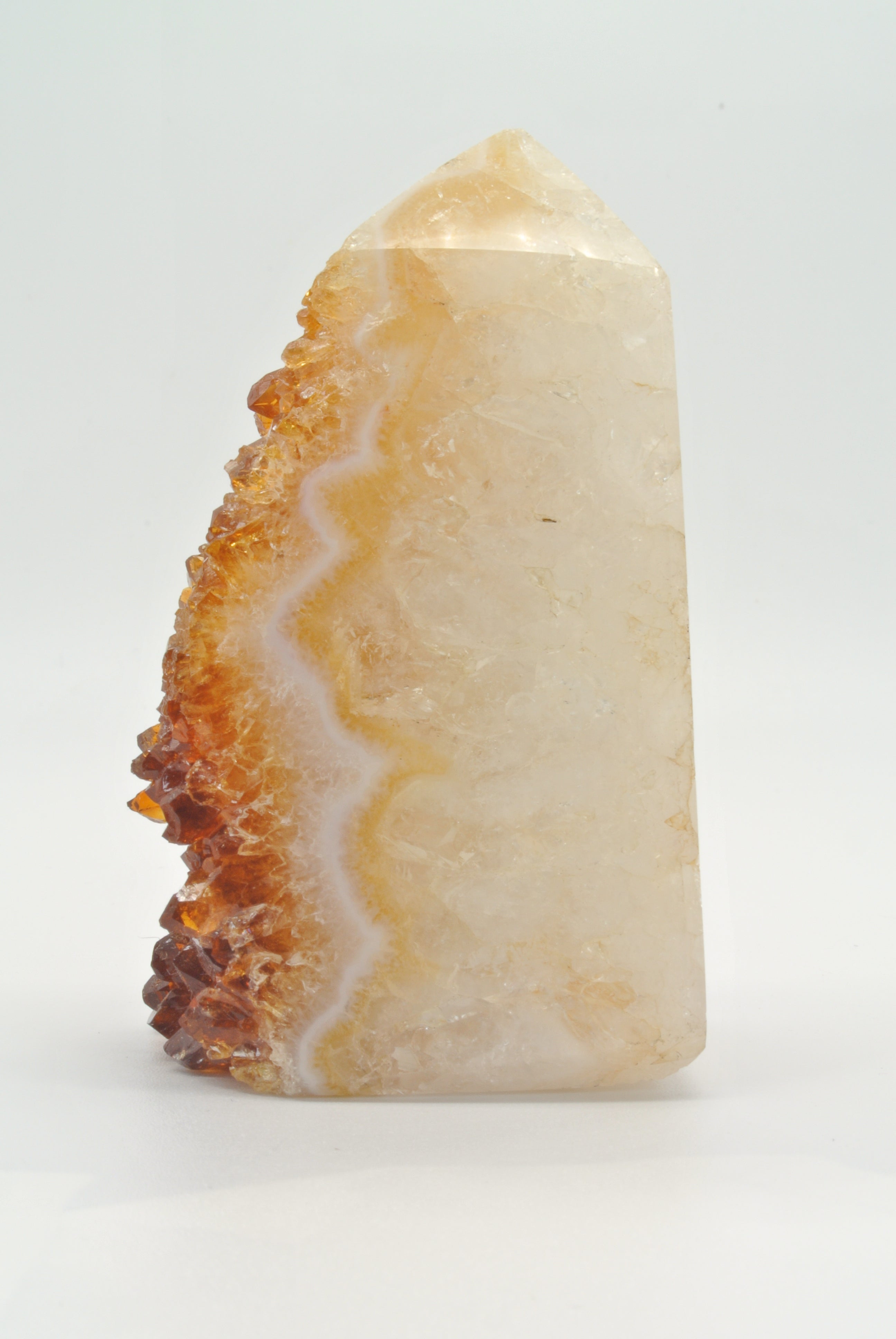 Citrine Tower with Cluster