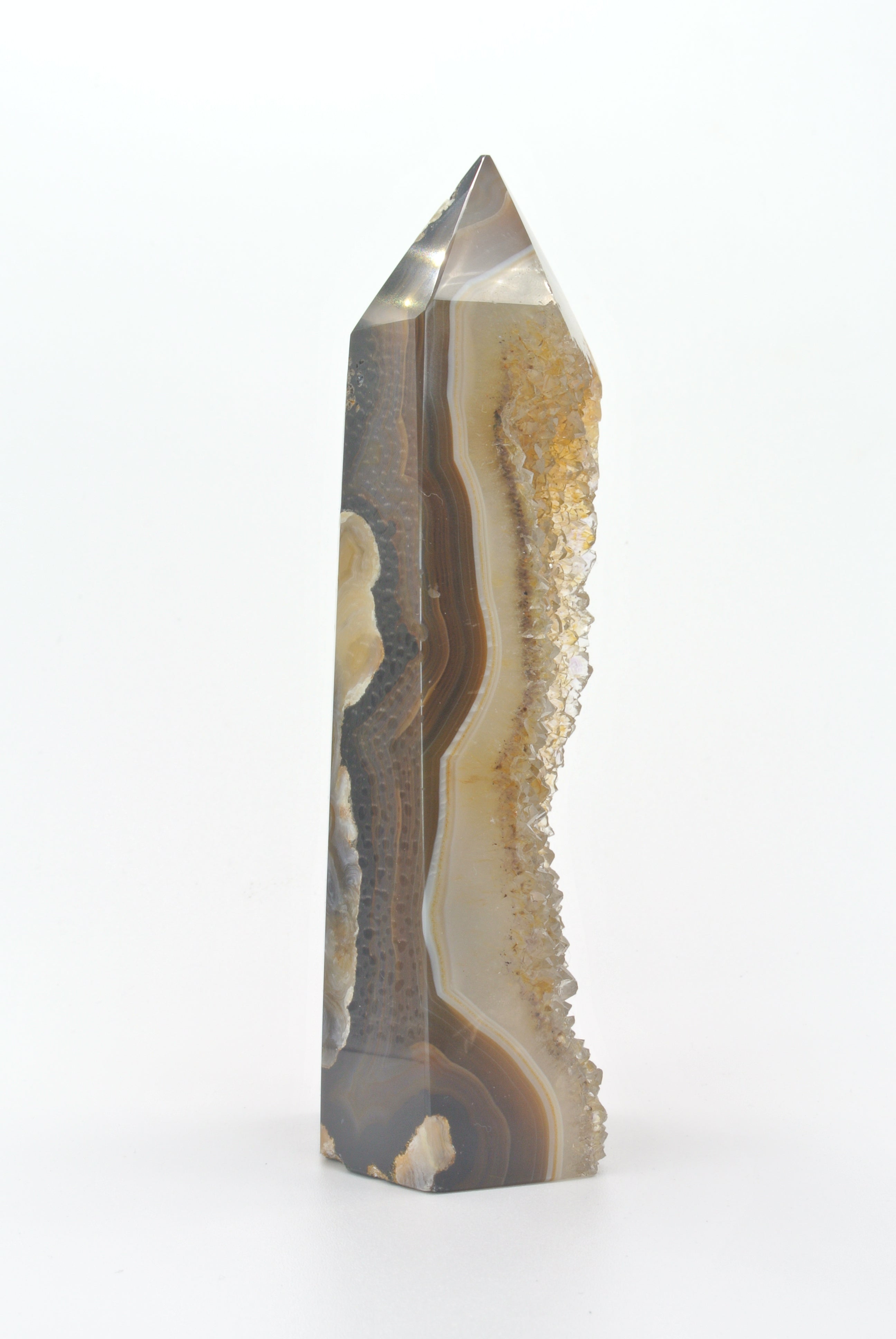 Agate Geode Polished Point