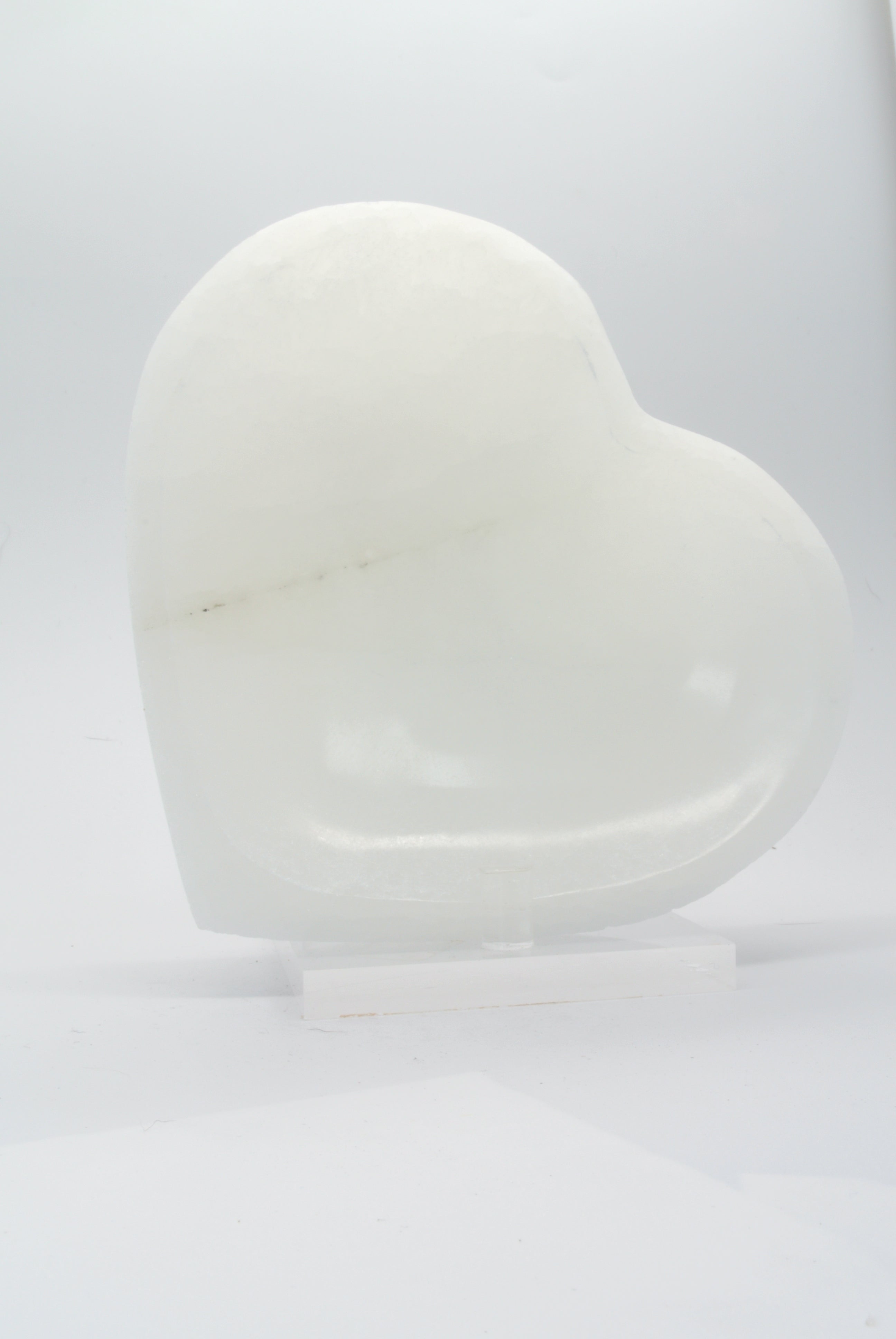 Selenite Heart Bowl 12cm
