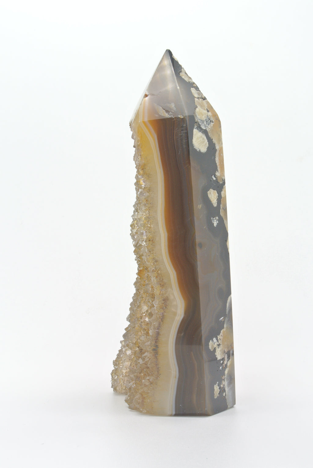 Agate Geode Polished Point