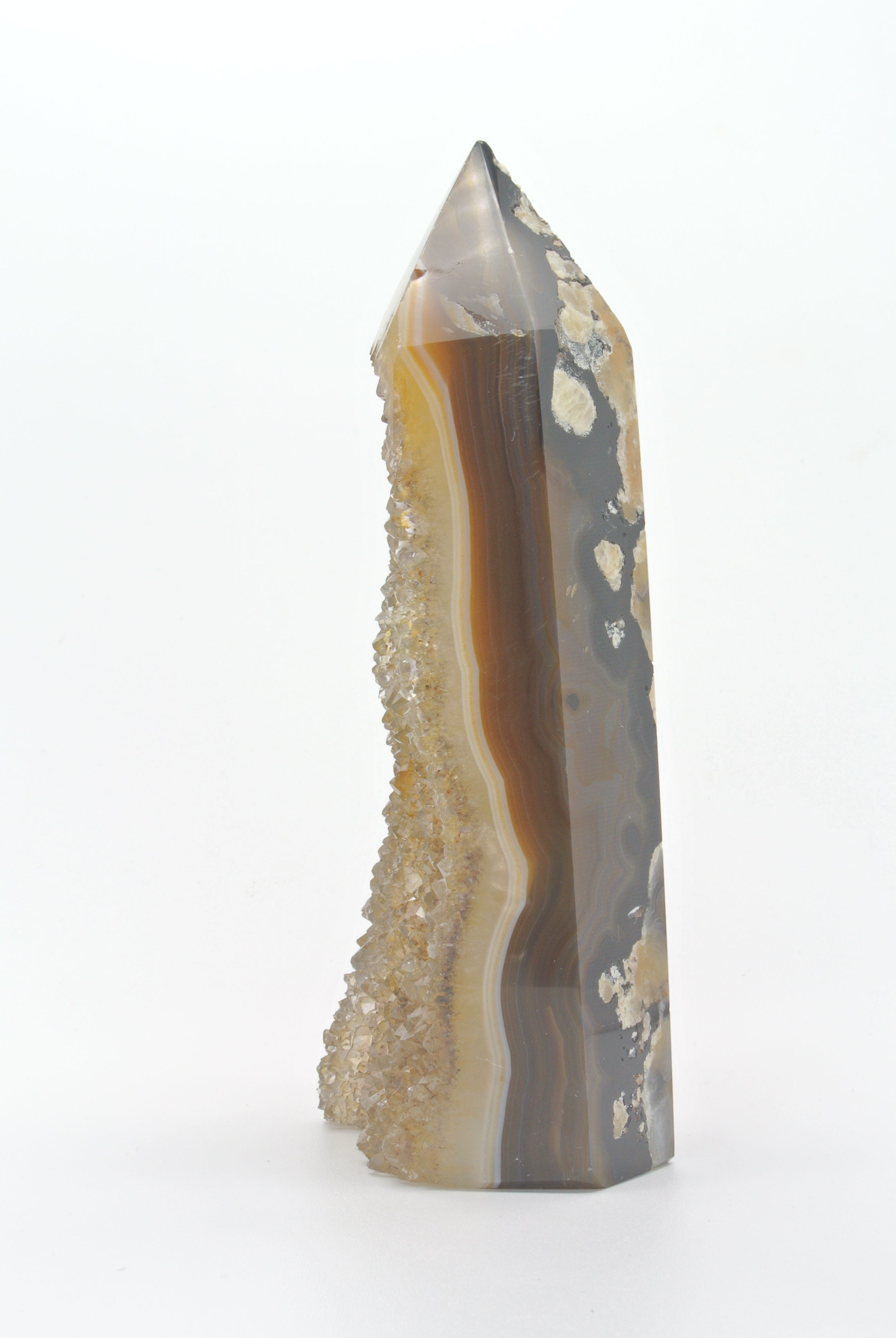 Agate Geode Polished Point