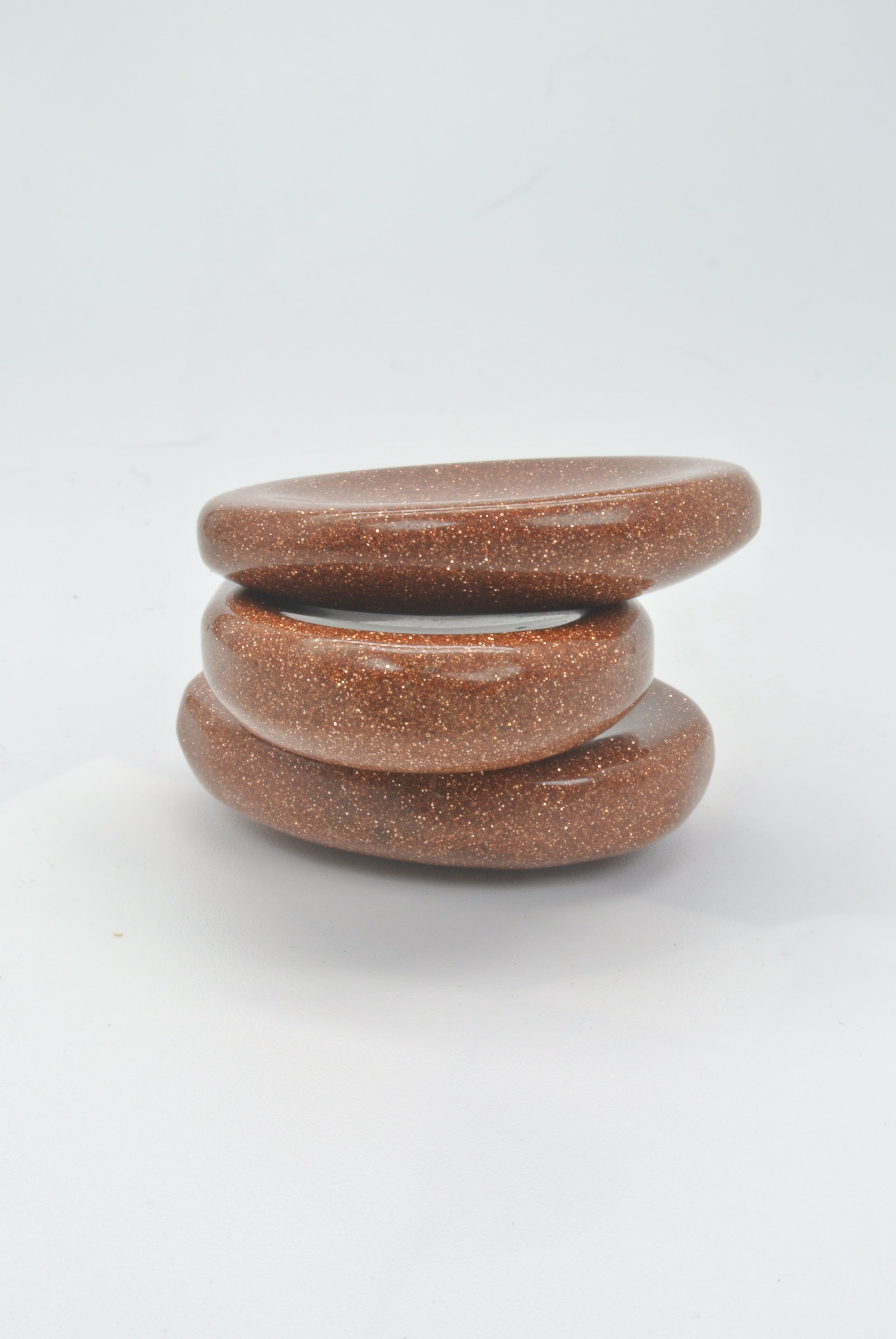 Red Goldstone Palm Stone