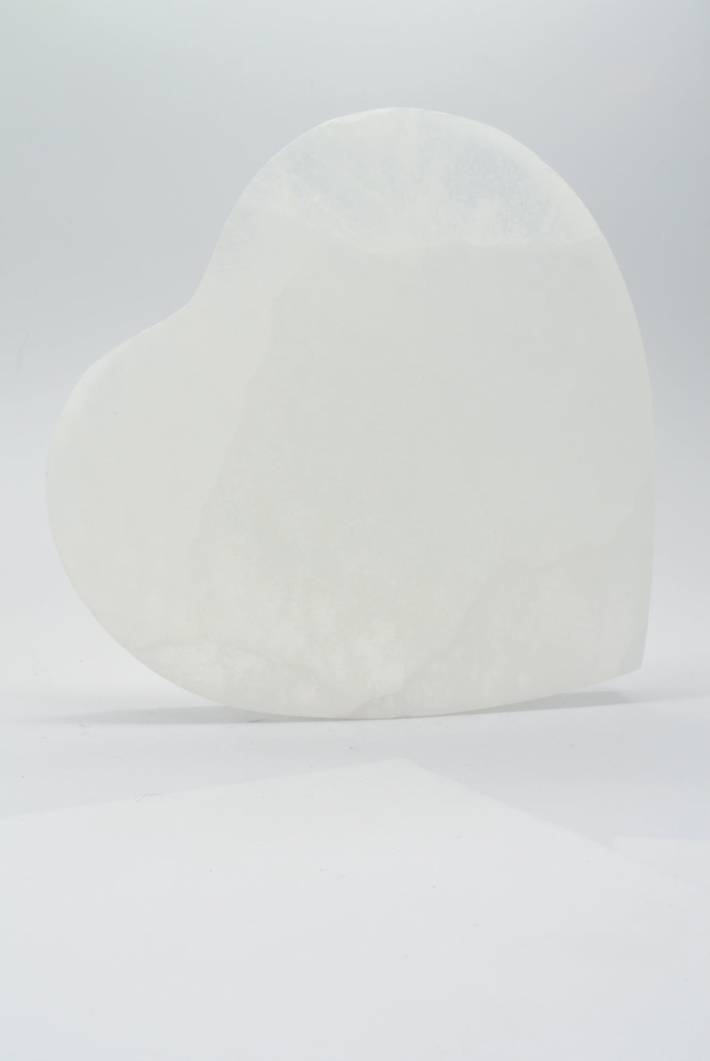 Selenite Heart Plate
