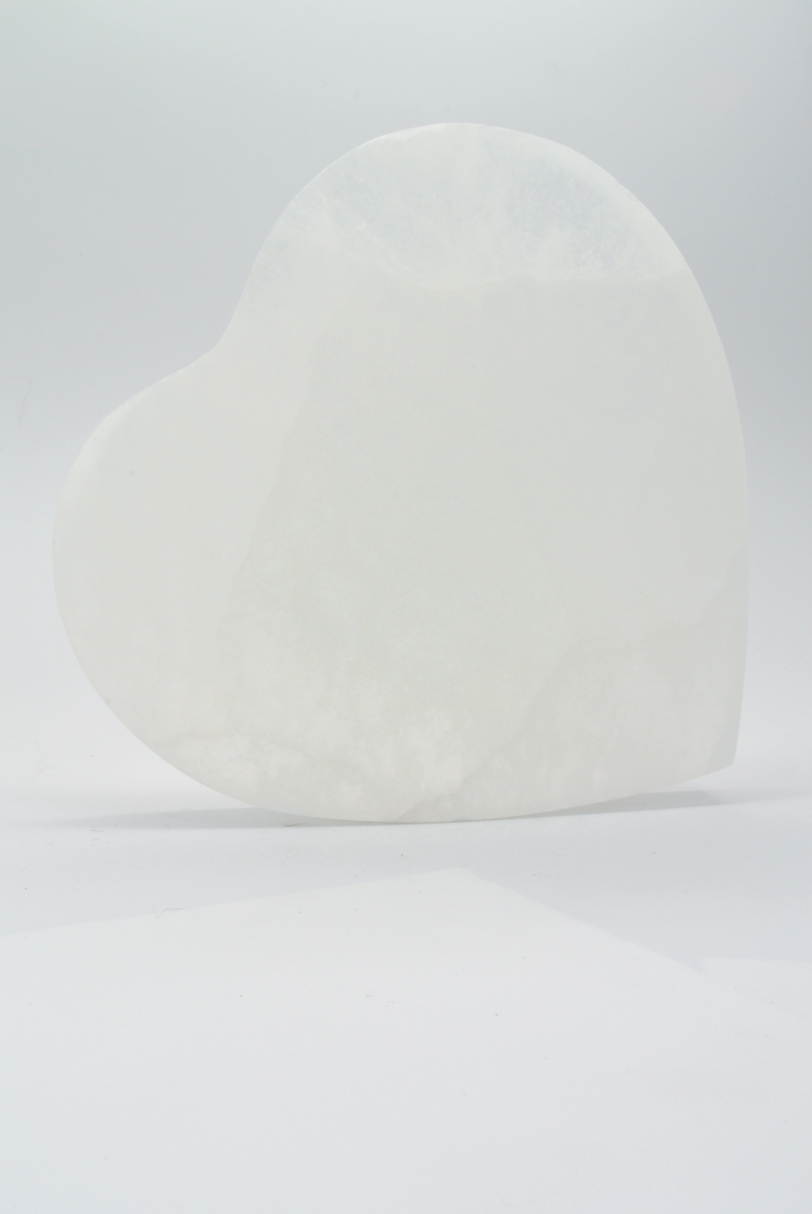 Selenite Heart Plate